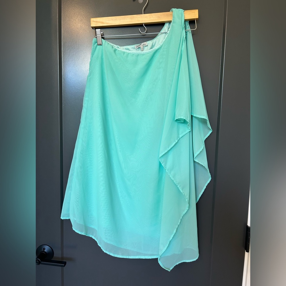 Charlotte Russe One Shoulder Chiffon Dress